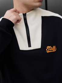 Bluza Staff black & milk oversize fleece