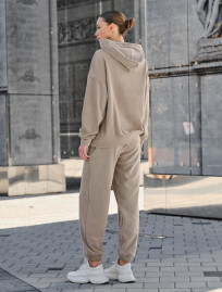 Damski dres Staff nu beige fleece oversize
