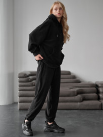 Damski dres Staff nu black fleece oversize