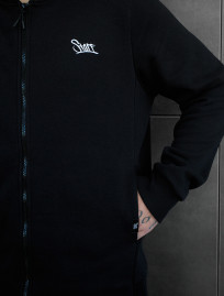 Bluza z kapturem Staff zip black logo fleece