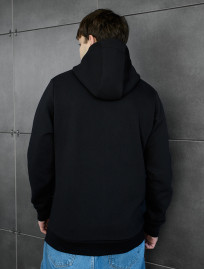 Bluza z kapturem Staff zip black logo fleece