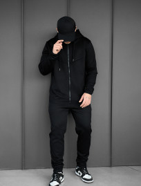 Dres Staff tr zip black fleece