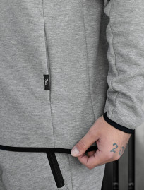 Dres Staff tr zip gray melange fleece