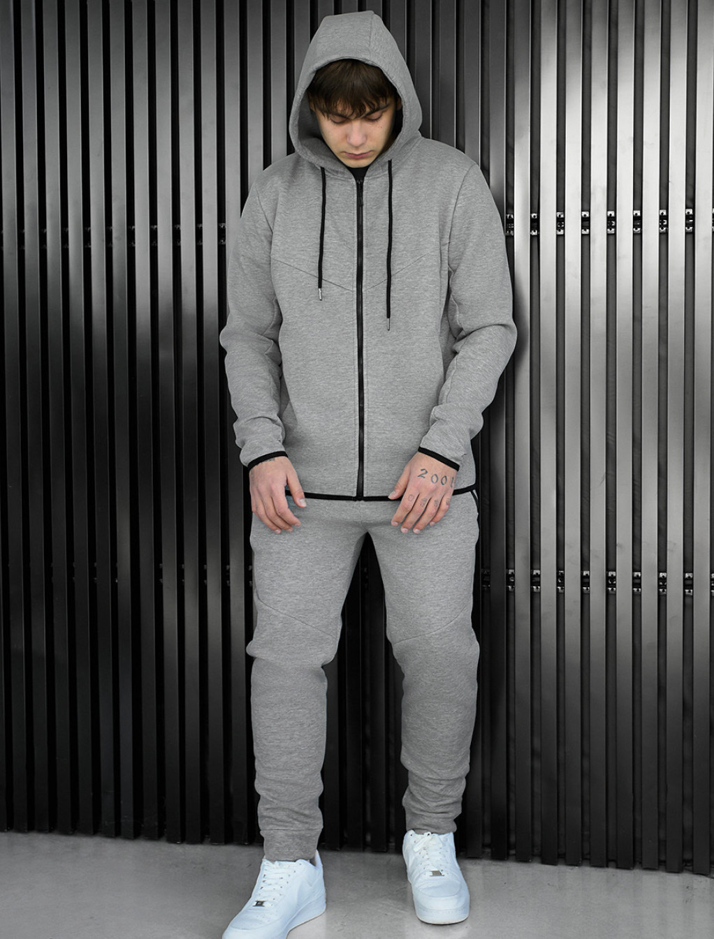 Dres Staff tr zip gray melange fleece