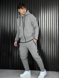 Dres Staff tr zip gray melange fleece