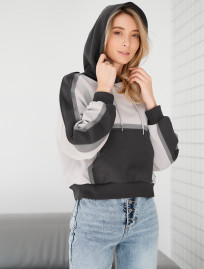 Damska bluza Staff twi light gray & gray oversize