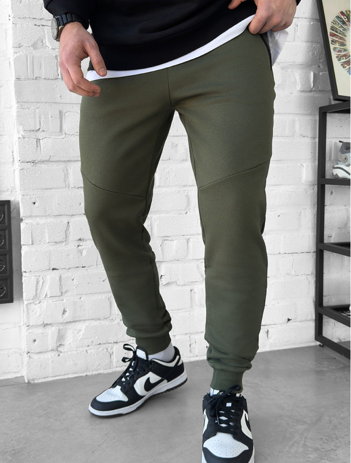 Spodnie sportowe Staff wol khaki