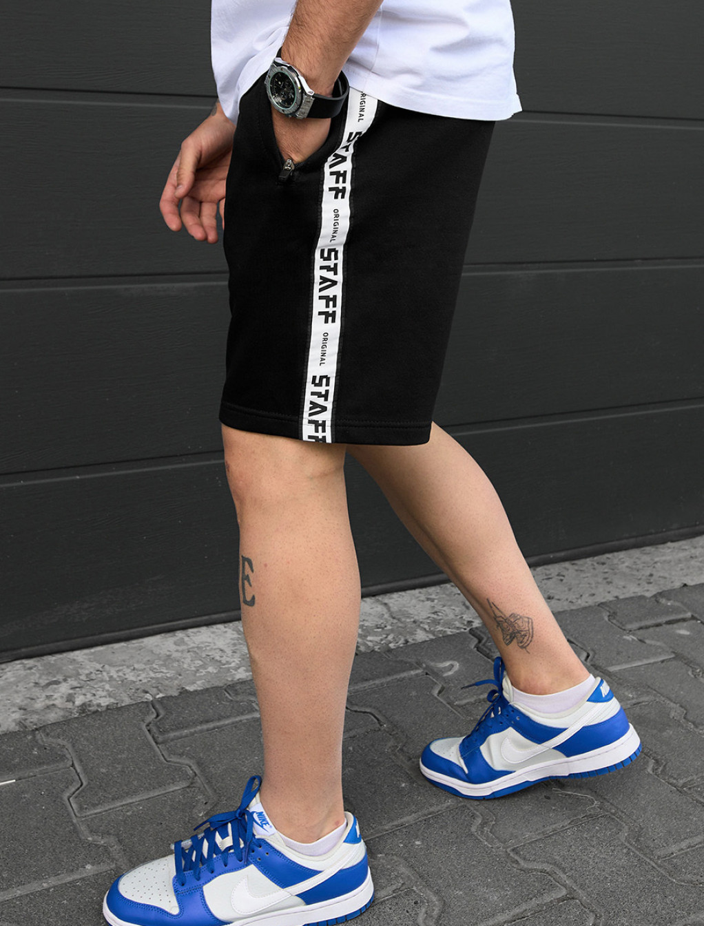Spodenki Staff lam black logo
