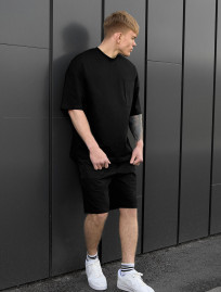 Komplet koszula + spodenki Staff kas black oversize