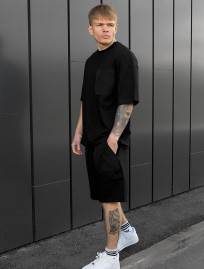 Komplet koszula + spodenki Staff kas black oversize