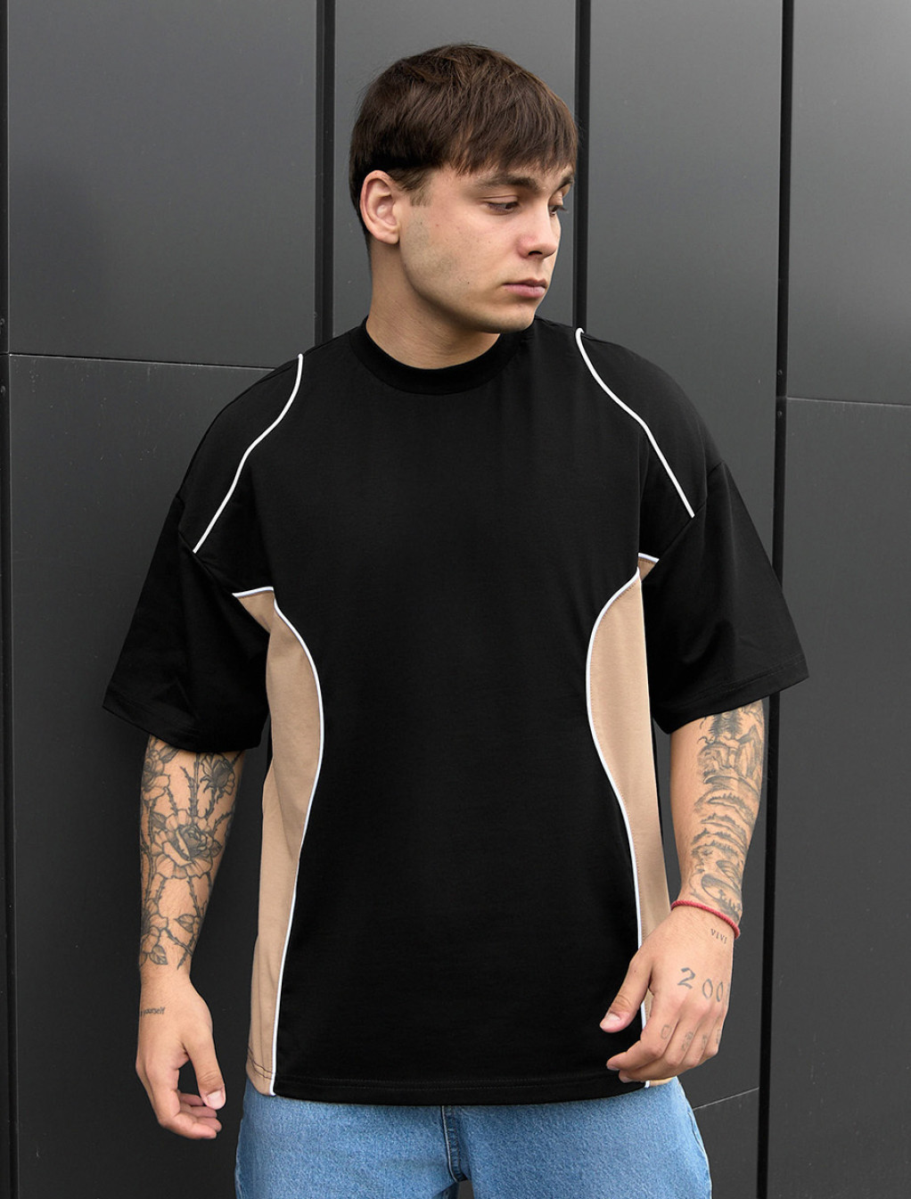 Koszulka Staff black & brown