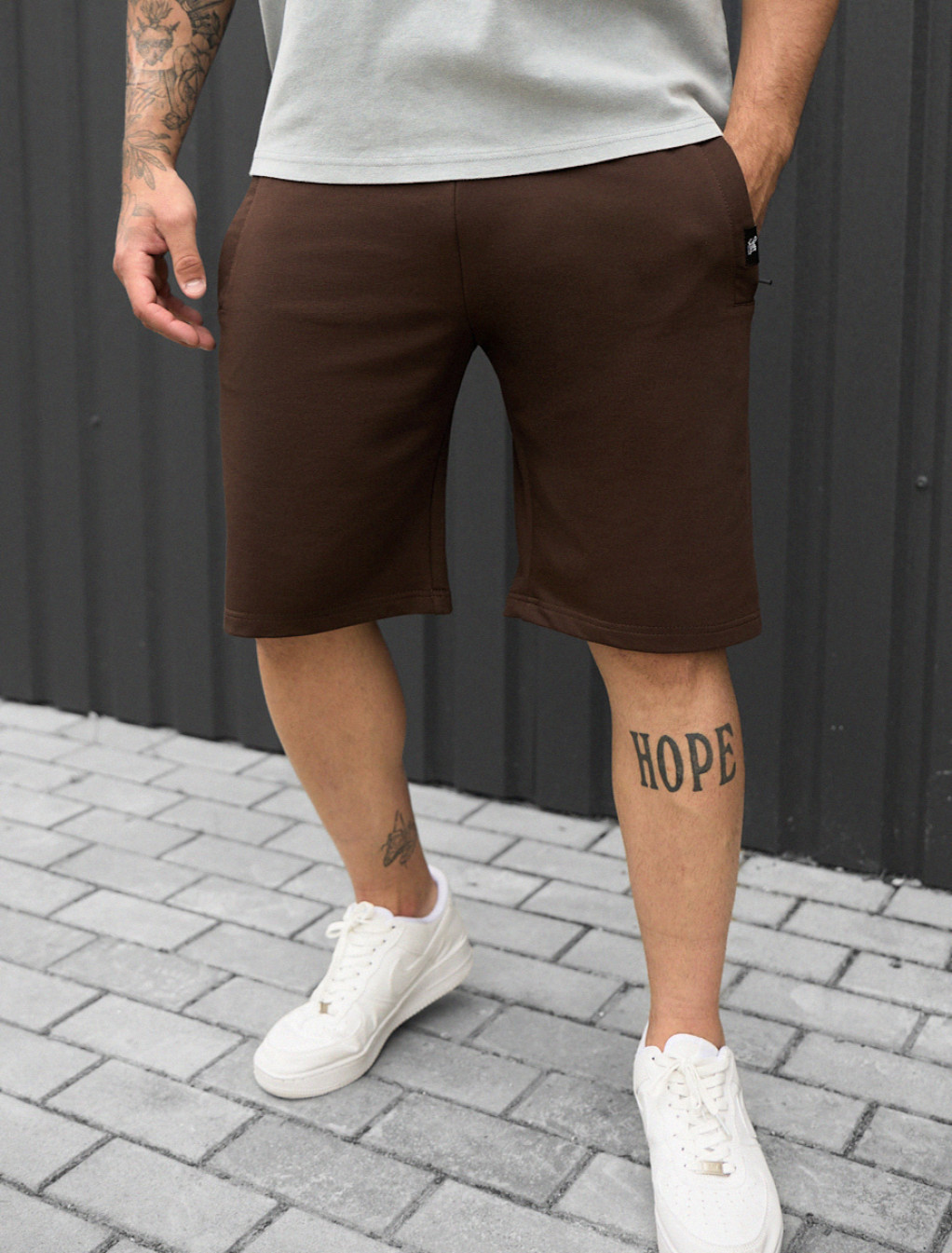 Spodenki Staff wh dark brown