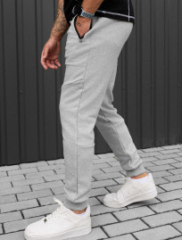 Spodnie dresowe Staff wol gray melange