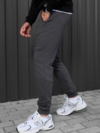 Spodnie dresowe Staff wol dark gray