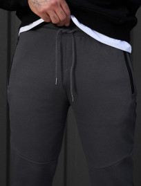Spodnie dresowe Staff wol dark gray