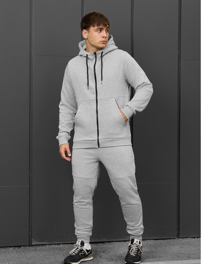 Dres Staff wo zip gray melange