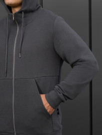 Dres Staff wo zip dark gray