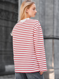 Longsleeve Staff os bordo & white