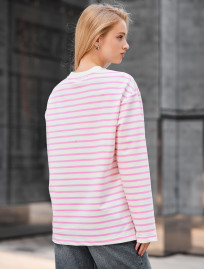 Longsleeve Staff os pink & white