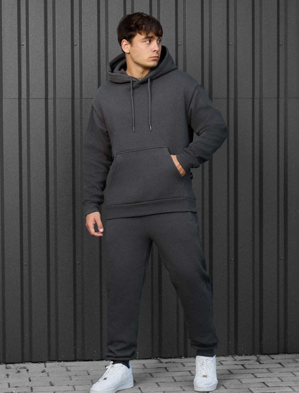 Dres Staff cr dark gray oversize fleece