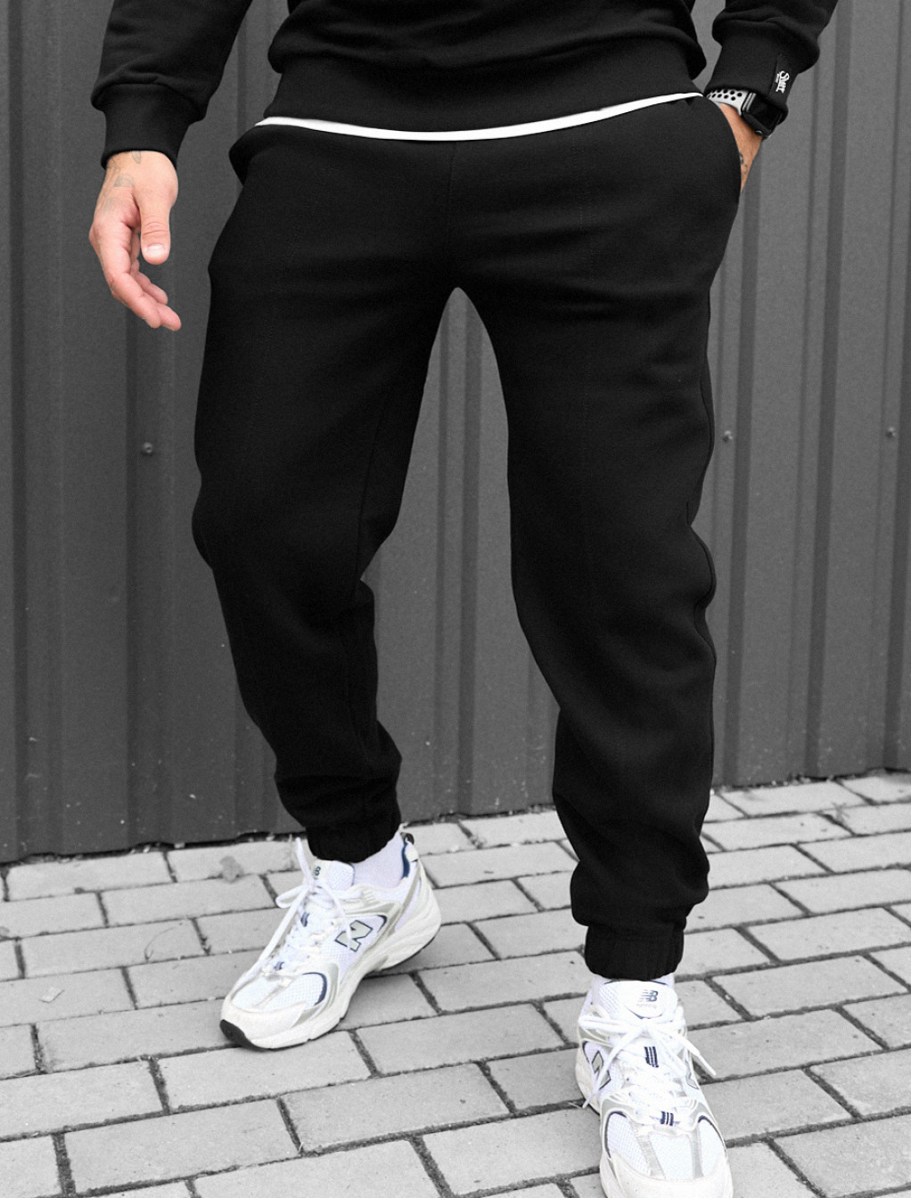 Spodnie dresowe Staff pa black fleece
