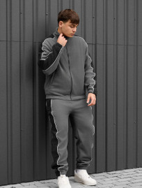 Dres Staff eli gray & black reflective fleece