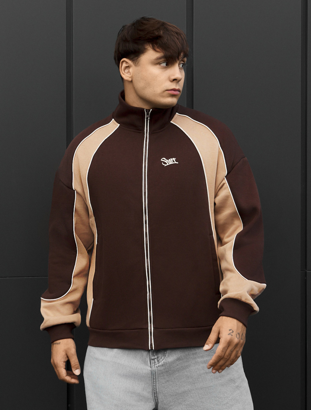 Olimpijka Staff mit brown & beige reflective fleece