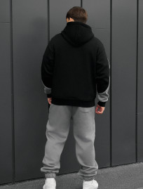 Dres Staff far black & gray oversize fleece