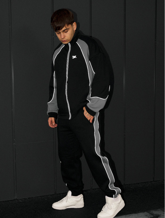Dres Staff mik logo reflective oversize fleece