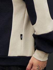 Bluza Staff navy & milk oversize fleece