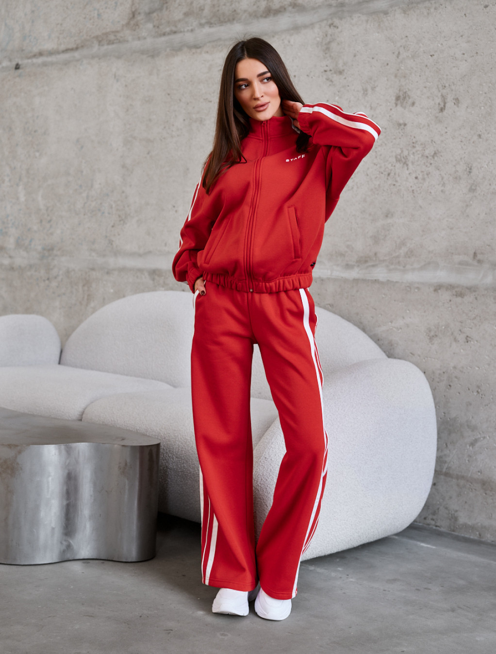 Dres Staff lik red reflective fleece