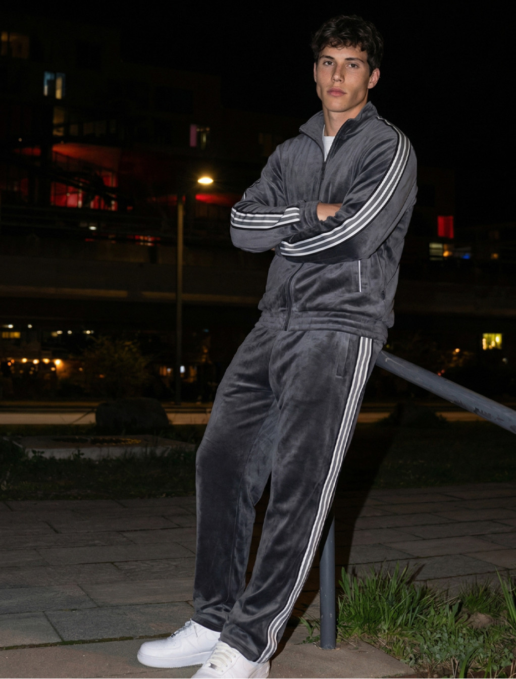 Dres Staff van graphite zip