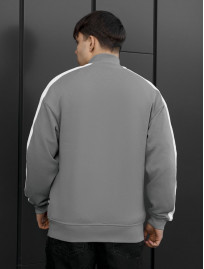 Olimpijka Staff lok zip light gray oversize