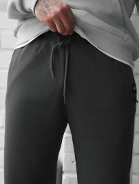 Spodnie dresowe Staff un dark gray lampas