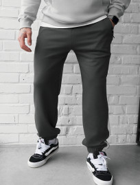 Spodnie dresowe Staff un dark gray lampas