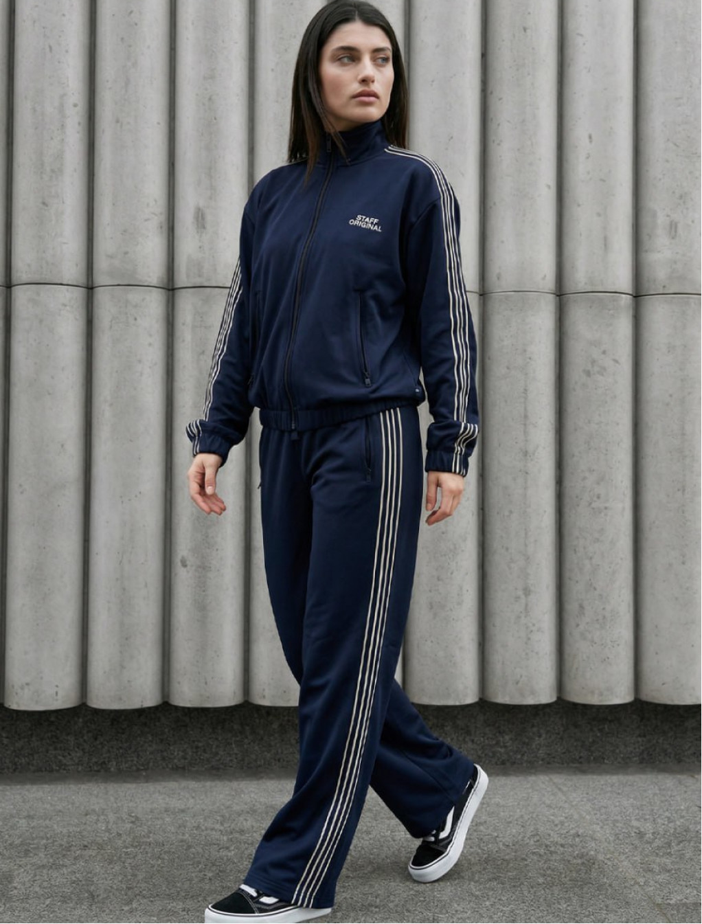 Dres Staff vi navy logo zip oversize