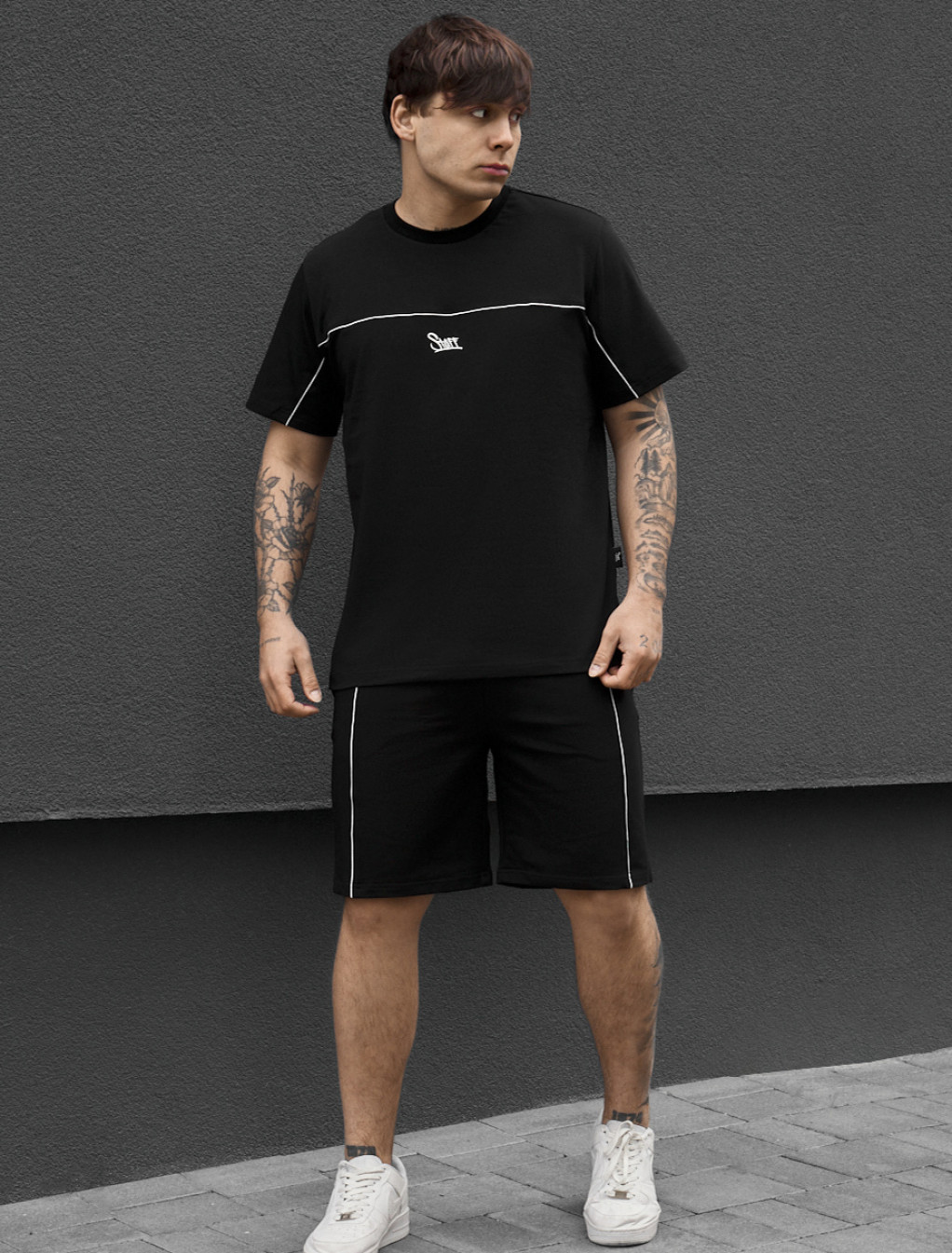 Komplekt koszulka + spodenki Staff oc black reflective