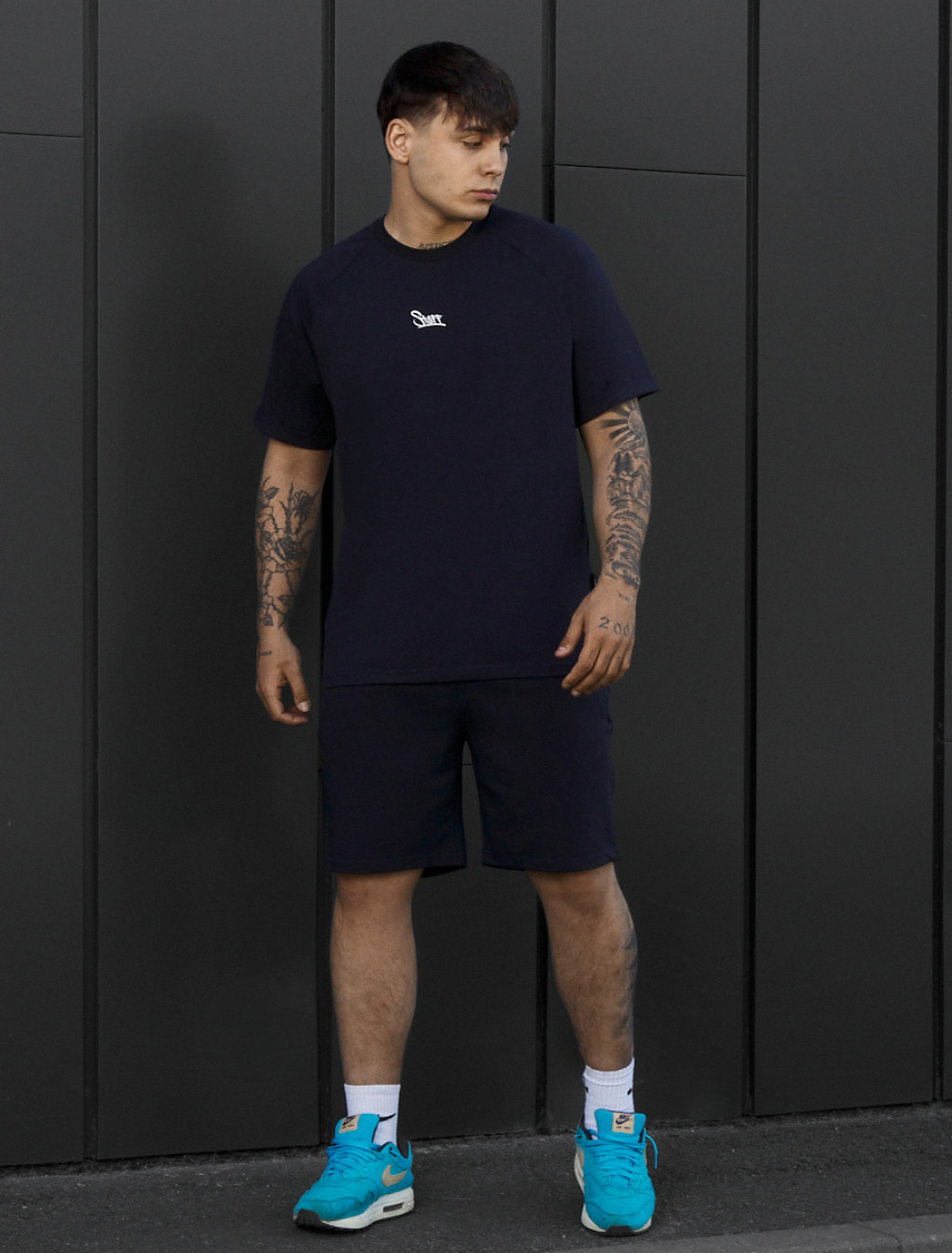 Komplet koszulka + spodenki Staff mb logo navy
