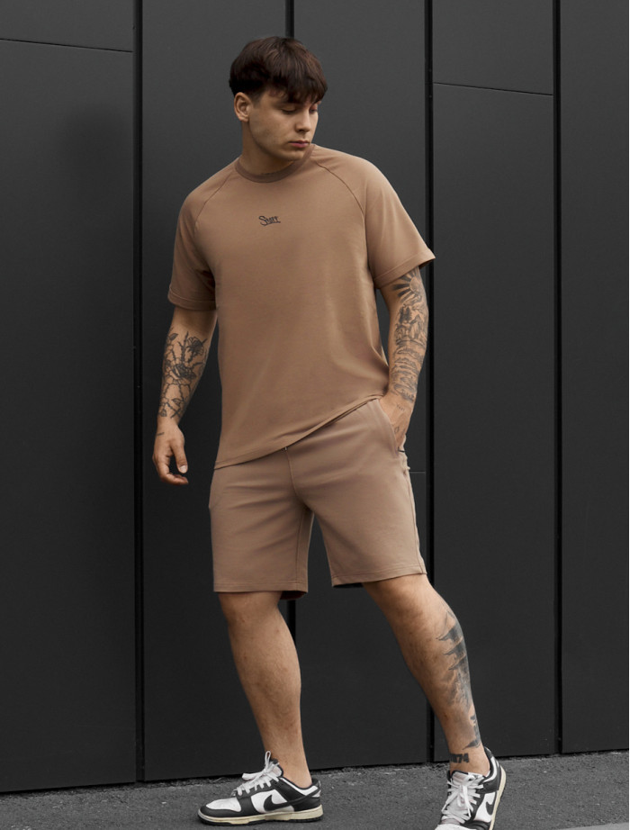 Komplet koszulka + spodenki Staff mb logo brown