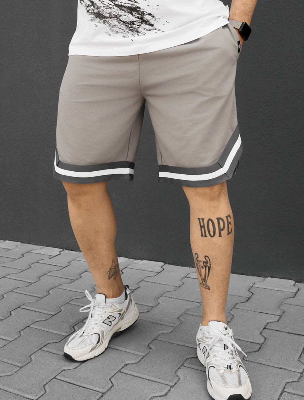 Spodenki Staff tw gray