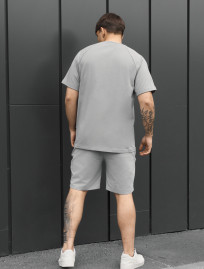 Komplet koszulka + spodenki Staff mb logo light gray