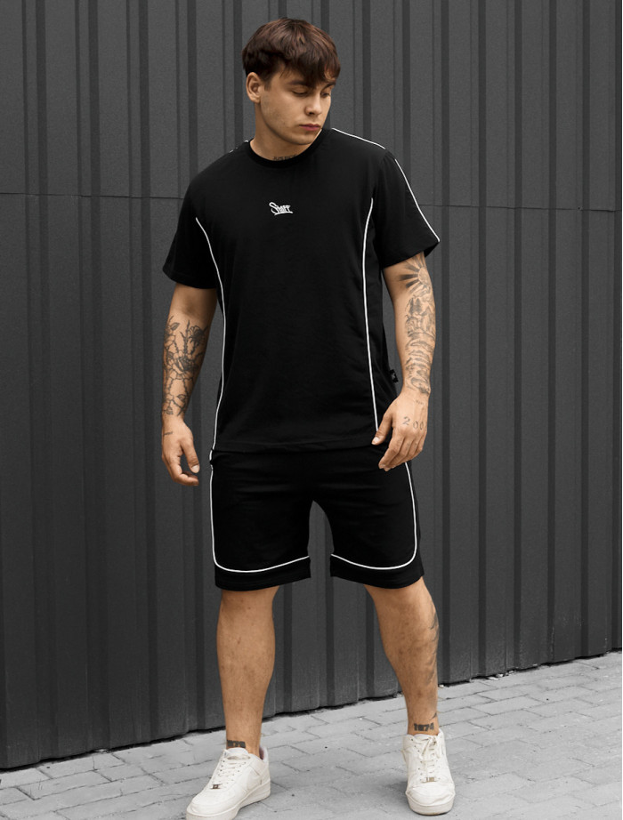 Komplet koszulka + spodenki Staff in black logo