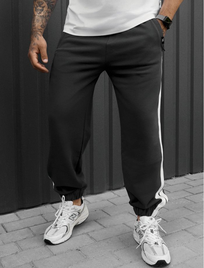 Spodnie Staff un dark gray lampas