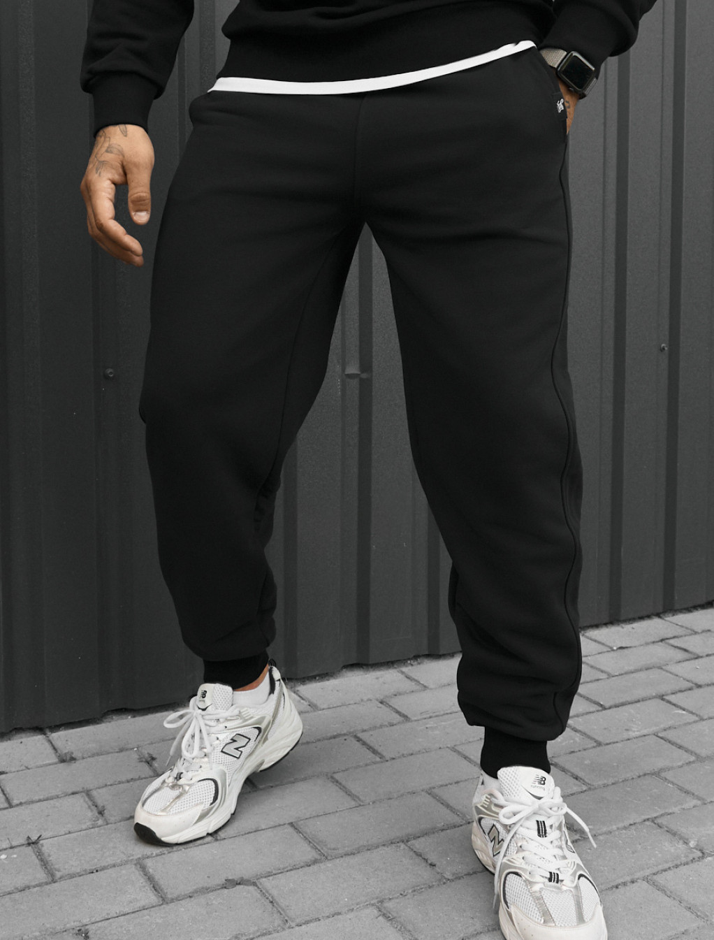 Spodnie dresowe Staff rol black fleece