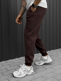 Spodnie dresowe Staff rol brown fleece