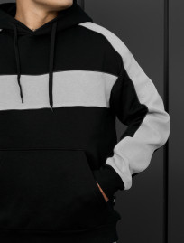 Dres Staff rik black & gray oversize fleece