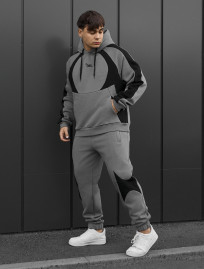 Dres Staff mil gray & black oversize fleece