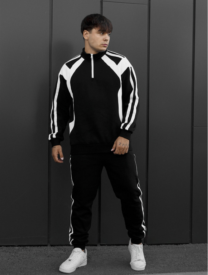 Dres Staff ham black & white fleece