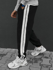 Spodnie dresowe Staff un black lampas fleece