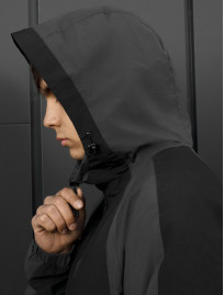 Wiatrówka Staff x Husll si black & gray